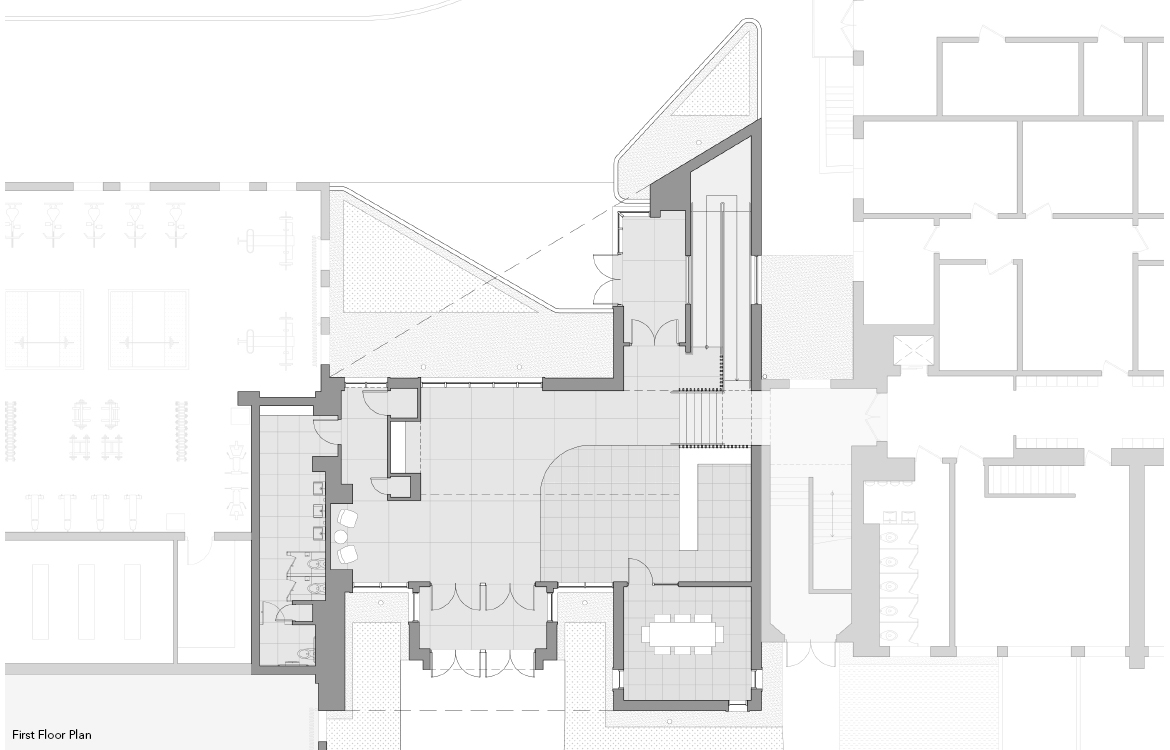 horton-harper_benedictine atrium_2a_first floor plan